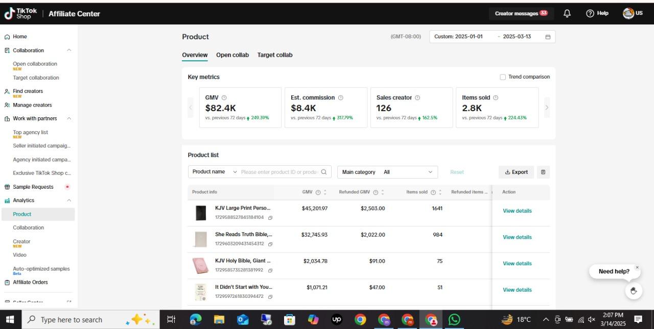 TikTok Shop β Affiliate Revenue Engine screenshot